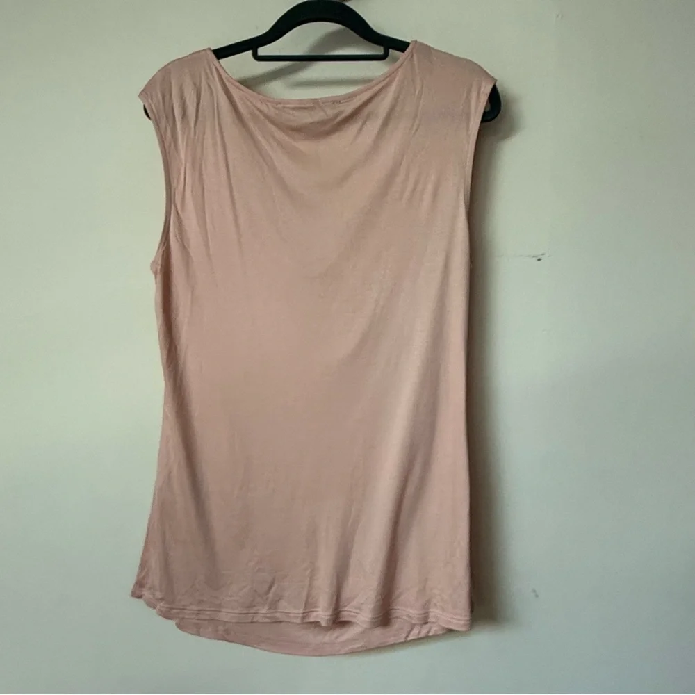 White House Black Market Draped Cowl Neck Sleeveless Top - Picture 5 of 5